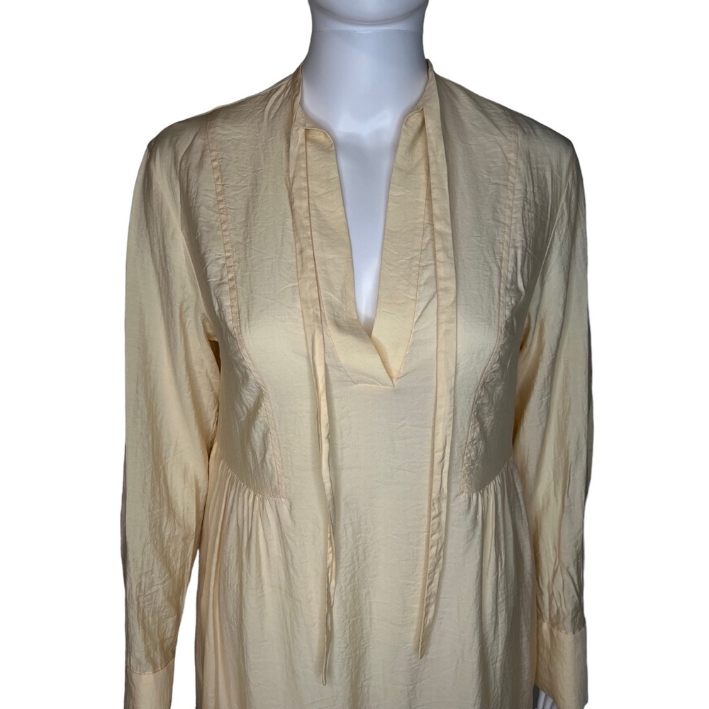 Vince Tiered Long Sleeve Midi Dress XS - Picture 3 of 7